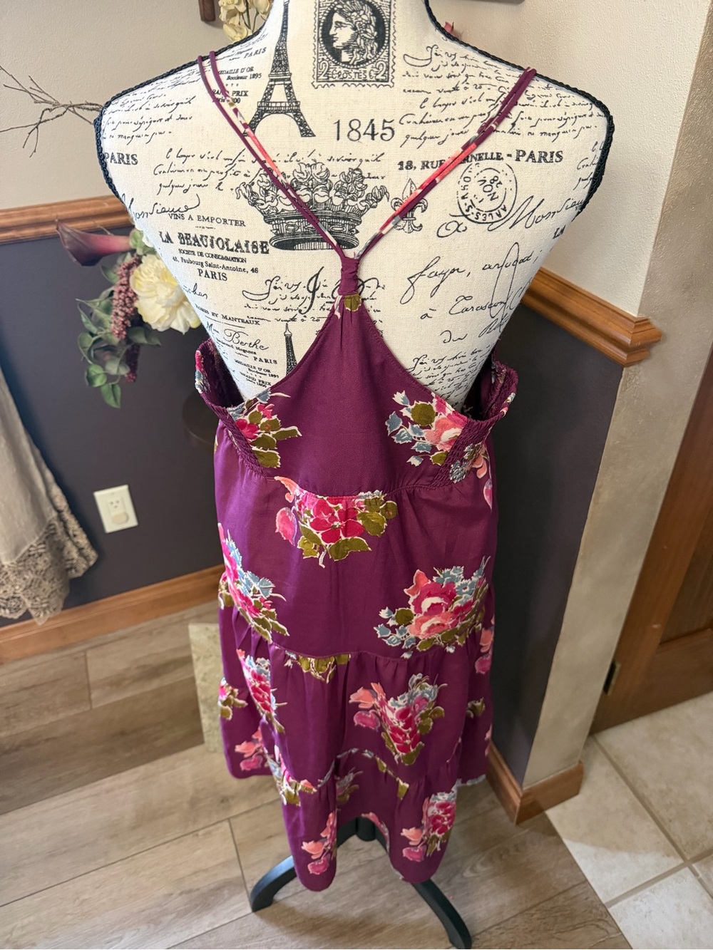 American Eagle Y2K Babydoll Smocked Floral Dress - Picture 7 of 7